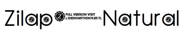 Zilap Natural字体