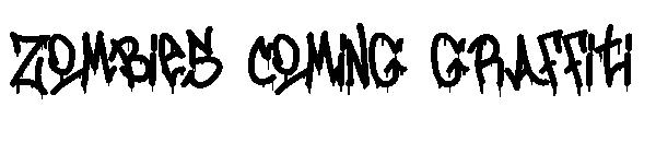 Zombies Coming Graffiti字体