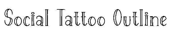 Social Tattoo Outline
