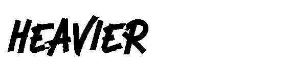Heavier字体