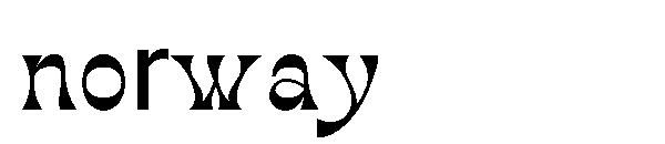 norway字体