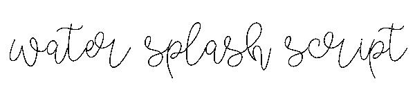 water splash script