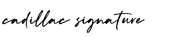 cadillac signature