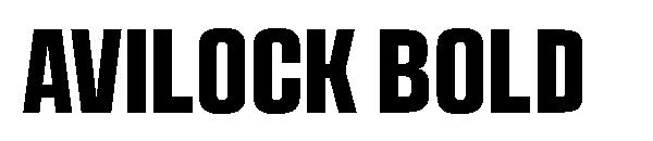 Avilock bold字体
