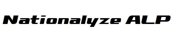 Nationalyze ALP字体