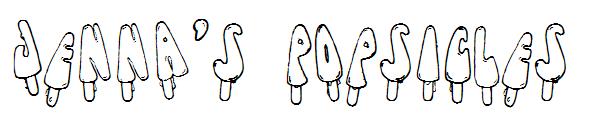Jenna's Popsicles字体