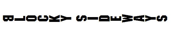 Blocky Sideways字体
