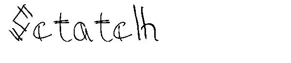 Sctatch字体