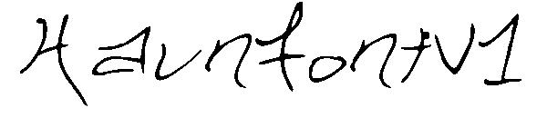 HaunFontV1字体