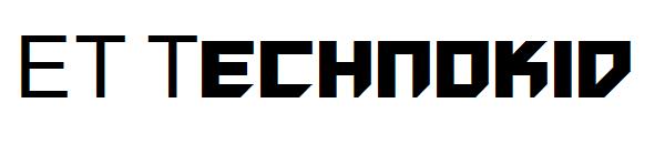 ET Technokid字体