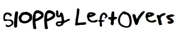 Sloppy LeftOvers字体