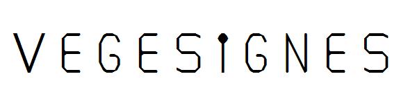 VEGESIGNES字体