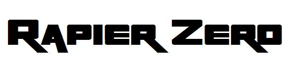 Rapier Zero字体