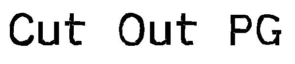 Cut Out PG字体