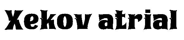 Xekov atrial字体