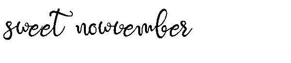 sweet nowvember