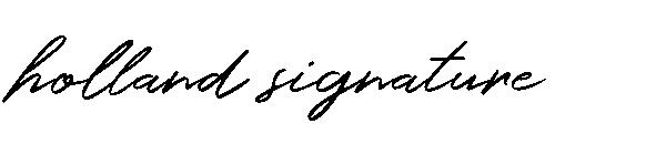 holland signature