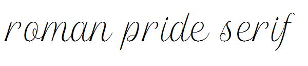 roman pride serif