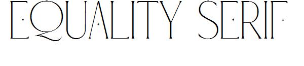 equality serif