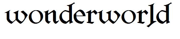 Wonderworld字体