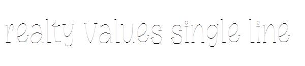 realty values single line
