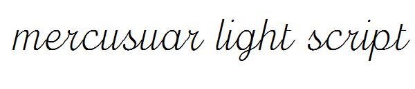 mercusuar light script