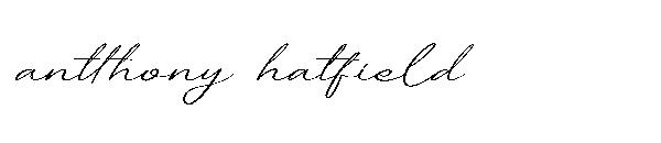antthony hatfield字体