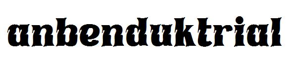 anbenduktrial字体