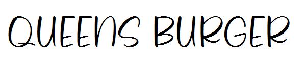 queens burger字体