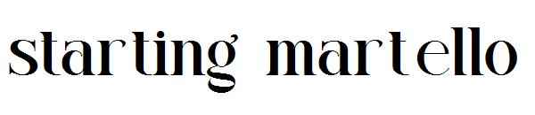 starting martello字体