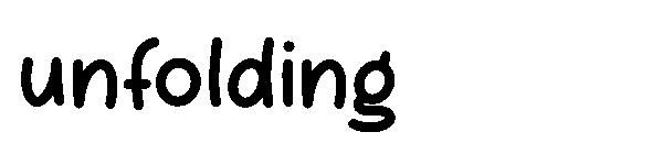 unfolding字体