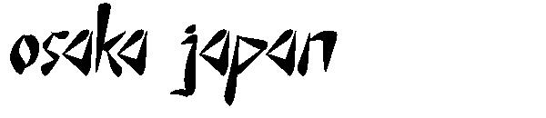 Osaka japan字体