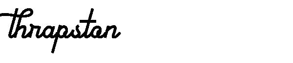 thrapston字体