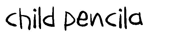 child pencila字体