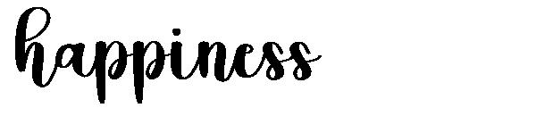 happiness字体