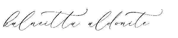 kalneitta aldonite字体