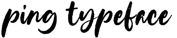 ping typeface字体
