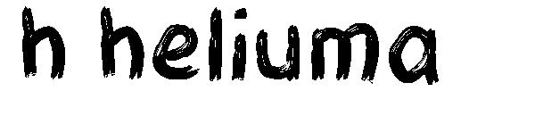 h heliuma字体