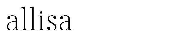 Allisa字体