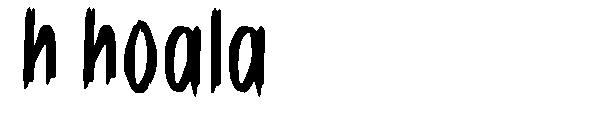 h hoala字体
