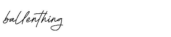 Ballenthing字体