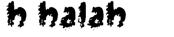 h halah字体