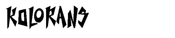 kolorans字体