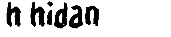 h hidan字体