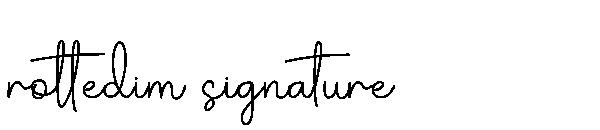 rottedim signature字体