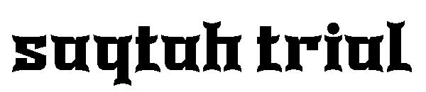 saqtah trial字体