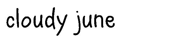 Cloudy june字体