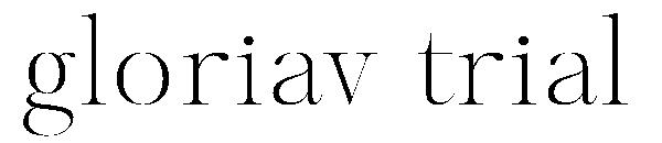 Gloriav trial字体