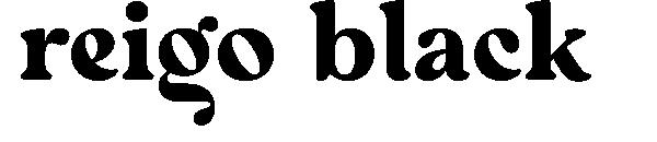 reigo black字体
