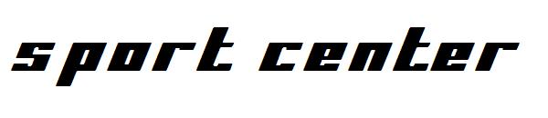 Sport center字体